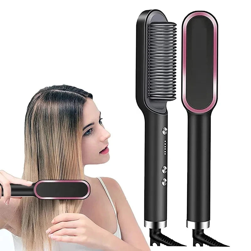Escova 3 em 1, Seca, Alisa e Modela.